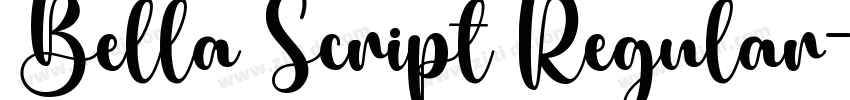 Bella Script Regular字体转换